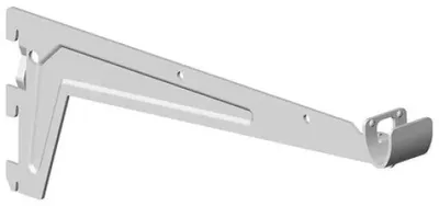 Produktbild von Element System Konfektionsträger 10112 Länge 330mm Tragkraft 55kg weiß mit 3 Einhängehaken - 10112- 00014
