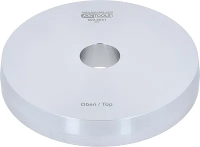 Produktbild von KS Tools Universal Aluminium Adapterplatte für McPherson Federbeine, passend für Federspanner 500.8630 und Halter 500.8647