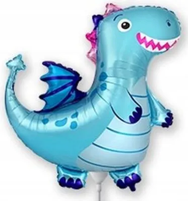 Image de Ballon en aluminium FX 14 pouces - Dragon bleu