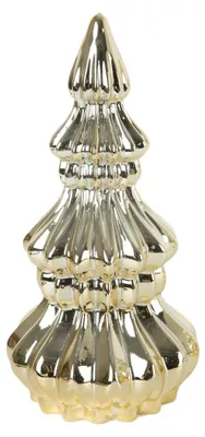 Produktbild von TrendLine Deko Tannenbaum Keramik Ø 13 x 26 cm gold