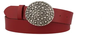 Image de Ceinture pour femmes MGM, couleur beige, rouge (rouge), taille 110 (Europe)