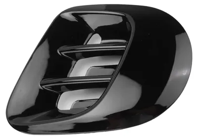 Productafbeelding van Achtervleugel spatbord - Vervangingsdelen - Glanzend zwart - Zijventilatiedeksel - Geschikt voor Smart Fortwo 453 2015-2021