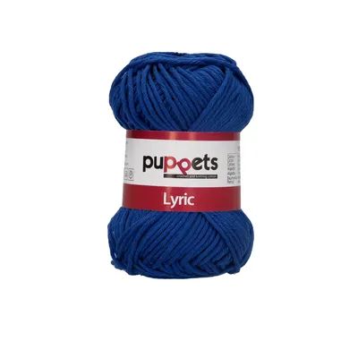Produktbild von Puppets Lyric Stärke 8 4572008-05011 dunkelblau Häkelgarn, 100 % Baumwolle