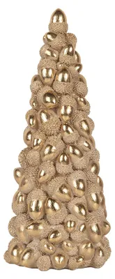 Produktbild von Clayre & Eef Weihnachtsdekorationsfigur Weihnachtsbaum Ø 13x31 cm Braun Kunststoff