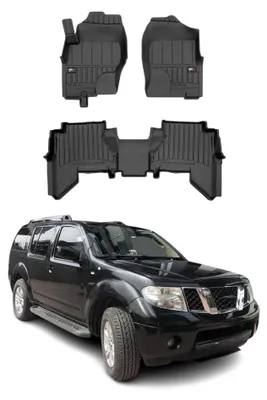 Image de OMAC Tapis de sol en caoutchouc pour Nissan Pathfinder 2005-2014 Noir Premium