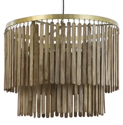 Produktbild von Light & Living - Hängelampe GULARO - Ø60x43cm - Braun