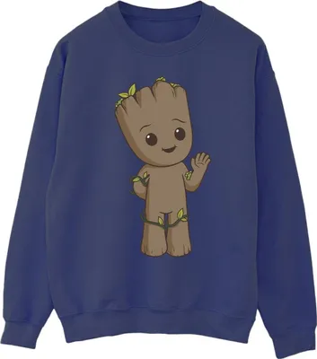 Produktbild von Marvel - "I Am Groot" Sweatshirt für Herren BI36027 (XL) (Marineblau)