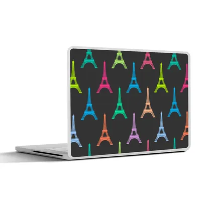 Produktbild von MuchoWow® Laptop Aufkleber Sticker Cover Eiffelturm - Schnittmuster - Paris 30x21 cm - Sticker für Laptop - Selbstklebend