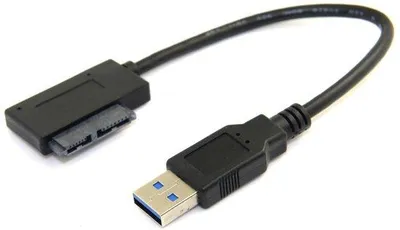 Productafbeelding van USB 3.0 13-pin Slimline SATA Adapterkabel voor Laptop CD/DVD-ROM