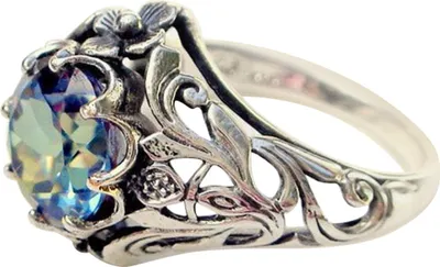 Produktbild von Kreativer Vintage-Ring in Regenbogenfarben mit Zirkon, aushöhlen, Damenring, Schmuck, Geschenk-Silber,US 7