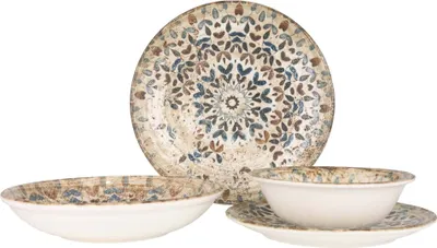 Produktbild von Rinart Geschirrset (Medium) - Aztec - 24 teilig - 6 Personen - Porzellan