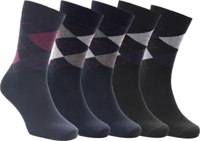 Immagine prodotto di Trespass - Calzini "Paden" da uomo (confezione da 5) TP6912 (37 EU - 40,5 EU) (Navy/Nero)