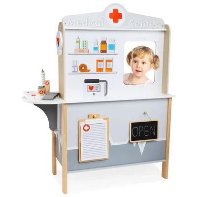 Image de Hôpital en bois avec chirurgie XXL - set médical avec accessoires
