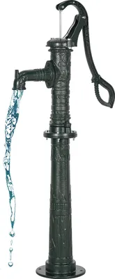Produktbild von VEVOR Schwengelpumpe Antik Vintage, 6 m Förderhöhe, Nostalgiepumpe aus Gusseisen, Brunnenpumpe mit erhöhtem Sockel, NPT 1-1/4 Zoll Anschluss, Gartenpumpe, für Garten, Teich, Hof, Bauernhof, Grün