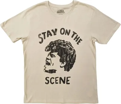 Produktbild von James Brown - "Stay On The Scene" T-Shirt für Herren/Damen Uni RO15463 (L) (Sand)