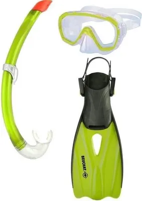 Produktbild von Tauchset für Kinder, Verstellbare Flossen, Größe 30/32, BEUCHAT, PVC Maske, Polycarbonat-Linse