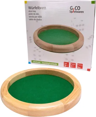 Immagine prodotto di GICO piatto per dadi / tavola per dadi rotonda in legno Diametro 29 cm H 3,5 cm 7955
