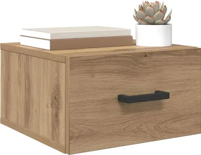 Immagine prodotto di vidaXL Comodino in rovere Artisan 35 x 35 x 20 cm materiale a base di legno