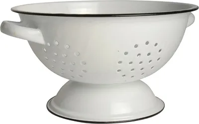 Produktbild von Ib Laursen Küchensieb Emaille Weiß