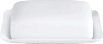 Produktbild von CreaTable 18257 Butterdose UNIVERSAL mit Deckel für 250 g Butter / Butteraufbewahrung / Porzellan