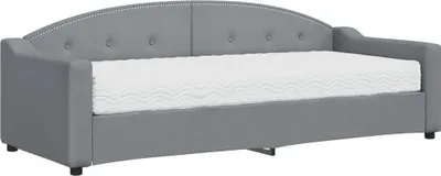 Produktbild von VidaXL 3197507, Sofabett, Grau, Schaum, Metall, Polyester, Holz, 2230 mm, 900 mm