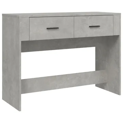 Obrázok produktu pre Konzolový stolík betónovosivý 100x39x75 cm spracované drevo