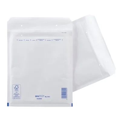 Produktbild von 100 aroFOL® CLASSIC Luftpolstertaschen W5/E weiß für DIN C5