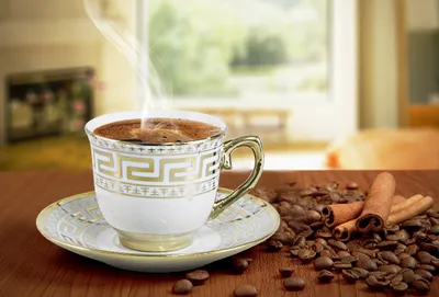 Produktbild von Porzellan Espressotassen Set Mokka Tassen für 6 Personen Weiß-Gold13Tlg Coffee Tassen Latte Cappuccino Metallständer Medusa Mäander Versac Style 6x Tassen + 6 x Untertassen