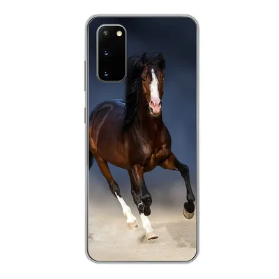 Produktbild von MuchoWow® Handyhülle Schutzhülle Hülle für Samsung Galaxy S20 Pferde - Tiere - Sand Silikon Softcase Handy Hülle - Bild
