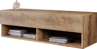Produktbild von MINIO go for it, TV-Schrank "ANNE", 100 cm, Lowboard, stehend, hängend, mit LED-Beleuchtung, Kastanien Breslau Farbe