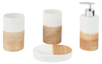 Productafbeelding van Solidchoice - 4-delige Badkameraccessoires Set Rimini