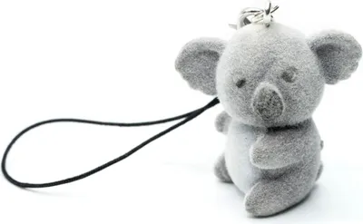 Produktbild von Koala Handyanhänger Miniblings Australien Zoo Bär Bärchen Koalabär Flock grau