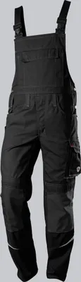 Produktbild von BP Komfort-Latzhose mit Reflexelementen und Kniepolstertaschen 1804 Gr. 44-kurz schwarz