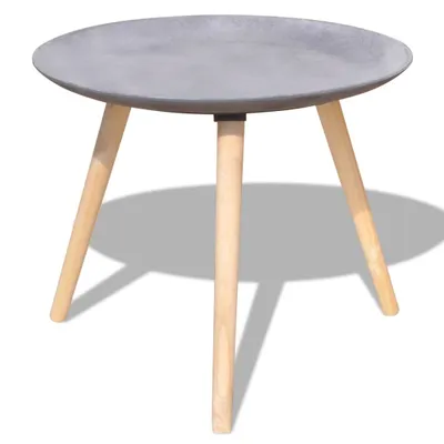 Image de vidaXL Ensemble de 2 tables d'appoint/table basse 55 cm & 44 cm Gris béton
