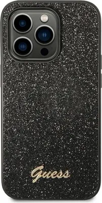 Produktbild von Guess Guhcp14Xhggshk Iphone 14 Pro Max 6,7"" Czarny/Schwarz Hartes Etui Glitter Script