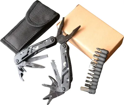 Produktbild von Multitool Zange Taschenformat Messer Schraubendreher Feile Flaschenöffner Säge für Outdoor Camping