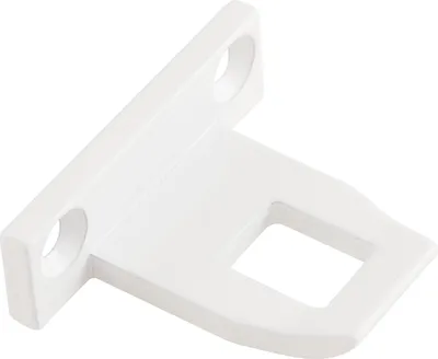 Produktbild von Schließblech zu Oberlichtschnapper ALU Überschlaghöhe 15,5 mm weiß RAL 9010