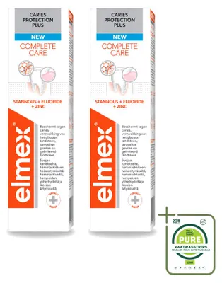 Zdjęcie produktu dla 2 sztuki pasty do zębów Elmex Caries Protection Plus Complete Care, 75 ml - opakowanie zbiorcze