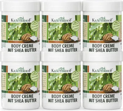 Produktbild von Kräuterhof Body Creme mit Shea Butter – 6er Set (6× 100 ml)