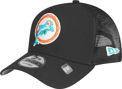 Produktbild von New Era A-Frame Snapback Trucker Cap - RETRO Miami Dolphins