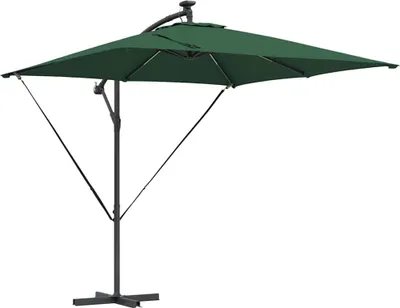 Obrázek produktu pro vidaXL Slunečník zelený 249 x 249 x 250 cm polyester a hliník