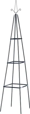 Produktbild von Gartenbogen - Rosenbogen & Rankgitter - 200×40×40 cm - Für Kletterpflanzen - Grau