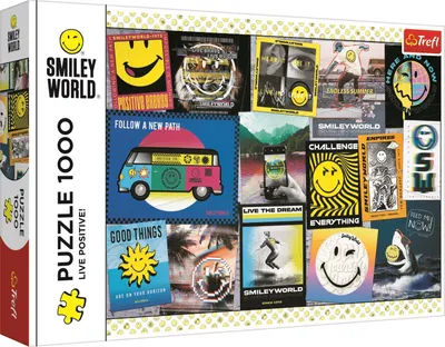 Zdjęcie produktu dla TREFL PUZZLE 1000 elementów Żyj pozytywnie! 10729