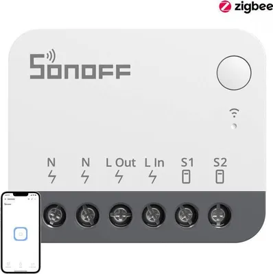 Zdjęcie produktu dla Inteligentny mini przełącznik ZigBee SONOFF ZBMINIR2