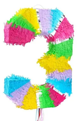 Immagine prodotto di Piniata cyfra 3 pastelowa dekoracja urodzinowa 50 cm