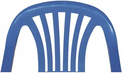 Image de Chaise pour enfant, bleu Entièrement plastique, monobloc, empilable