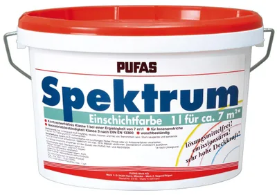 Produktbild von PUFAS Einschichtfarbe Premiumweiss