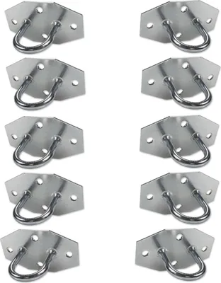 Produktbild von Bügelkrampe | Planenöse | 4-Loch | 30mm | 10 Stück