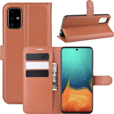 Produktbild von Hülle für Samsung Galaxy A71 Handyhülle Flip Case Schutzhülle Cover Tasche Etui Braun