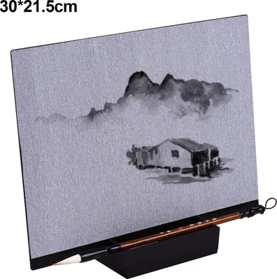Produktbild von Wiederverwendbare Buddha Board Artist Board Farbe mit Wasserbürste & Stand Release Druckentspannung Meditation Kunst Achtsamkeit Entspannendes Geschenk für Kinder Studenten Jugendliche Erwachsene Zeichnen Malen Schreiben